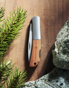 Logotrade promotional merchandise picture of: Foldable knife in acacia wood