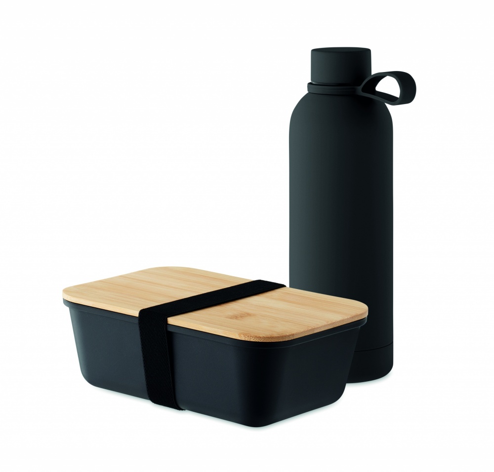 Logotrade promotional products photo of: Lunch box bottle gift set
