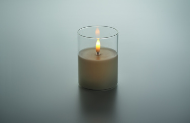 Logotrade advertising product image of: LED wax candle in glass holder