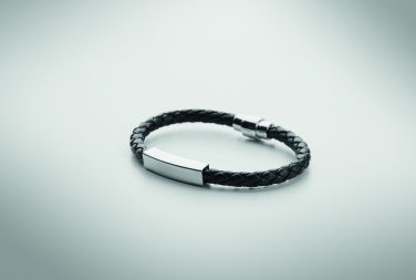 Logotrade business gifts photo of: Braided faux leather bracelet