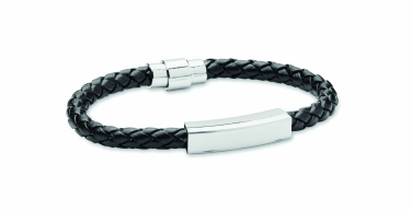Logo trade advertising products picture of: Braided faux leather bracelet