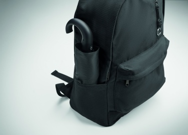 Logo trade promotional merchandise picture of: A 15-inch laptop backpack made of recycled pre-consumer cotton with customizable printing