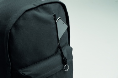 Logotrade advertising product image of: A 15-inch laptop backpack made of recycled pre-consumer cotton with customizable printing