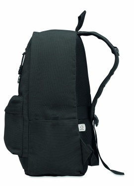 Logo trade promotional product photo of: A 15-inch laptop backpack made of recycled pre-consumer cotton with customizable printing
