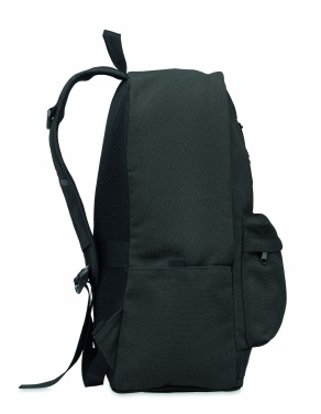 Logo trade corporate gifts picture of: A 15-inch laptop backpack made of recycled pre-consumer cotton with customizable printing
