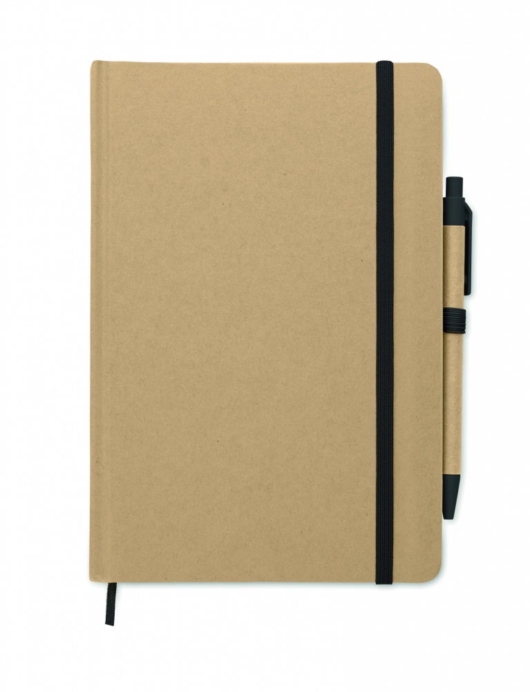 Logo trade promotional item photo of: A5 notebook in recycled carton