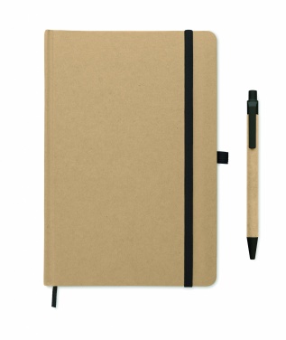 Logo trade promotional merchandise photo of: Caratil A5 notebook in recycled carton