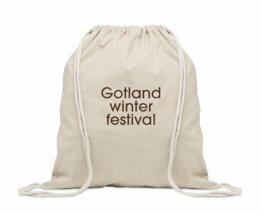 Logo trade advertising products picture of: Recycled cotton drawstring bag