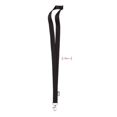Logo trade promotional item photo of: Lanyard in RPET 20 mm