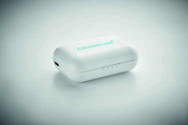 Logotrade promotional gift picture of: TWS earbuds with charging base
