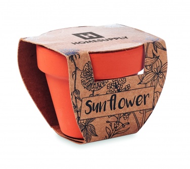 Logotrade promotional gift image of: Terracotta pot 'sunflower'
