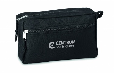 Logo trade corporate gifts image of: 600D RPET toilet bag