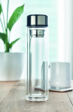 Logo trade promotional products image of: Bottle with touch thermometer