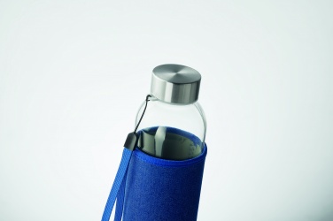 Logo trade advertising products image of: Glass bottle in pouch 500 ml