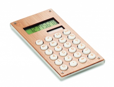 Logotrade advertising product picture of: 8 digit bamboo calculator