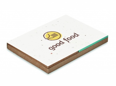 Logo trade corporate gifts picture of: Grass/seed paper memo pad