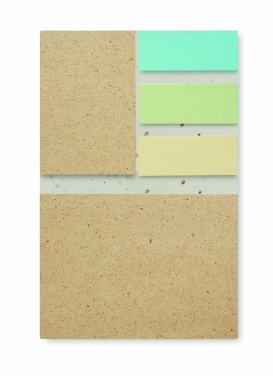 Logo trade promotional products picture of: Grass/seed paper memo pad