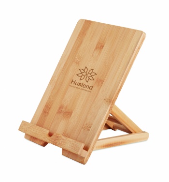 Logo trade promotional merchandise image of: Bamboo tablet stand TUANUI
