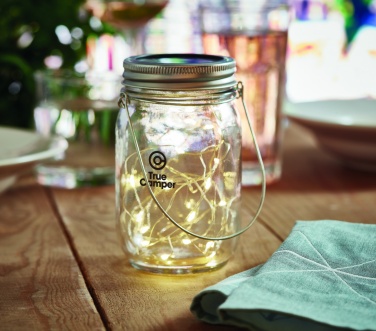 Logo trade business gift photo of: Solar mason jar outdoor lamp