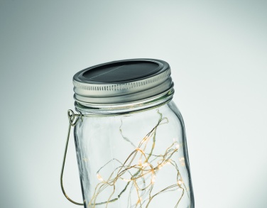 Logo trade promotional products image of: Solar mason jar outdoor lamp