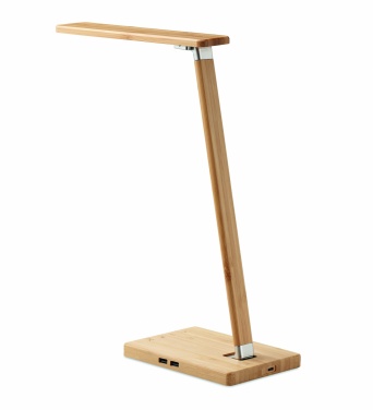 Logo trade promotional gifts picture of: Desktop light and charger 10W