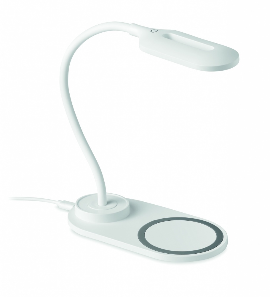 Logo trade promotional merchandise image of: Desktop light and charger 10W