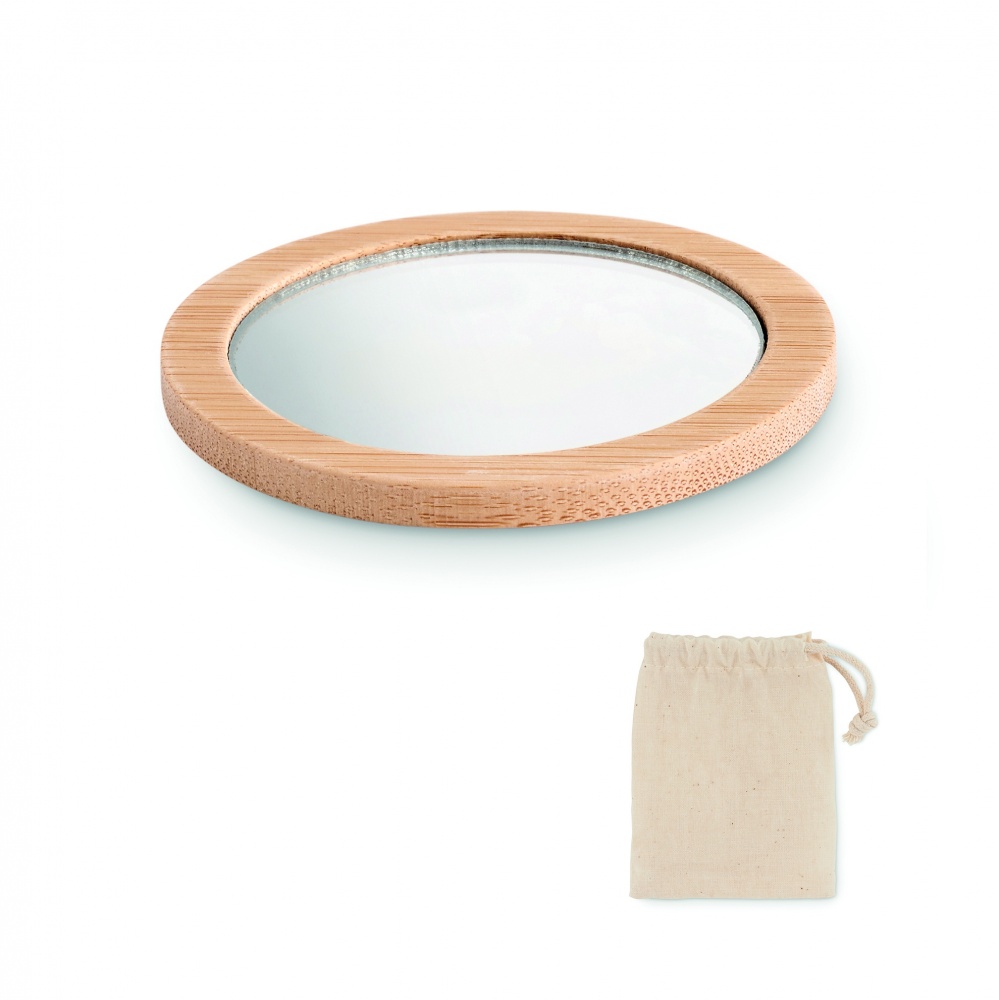 Logotrade advertising product image of: Bamboo make-up mirror