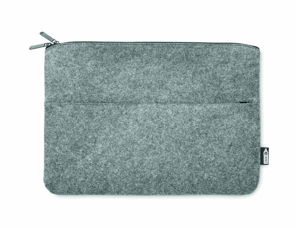 Logotrade promotional items photo of: RPET felt zipped laptop bag