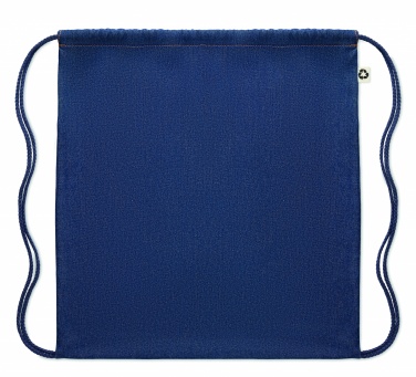 Logo trade promotional giveaways picture of: Recycled denim drawstring bag
