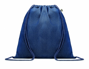 Logotrade promotional item image of: Recycled denim drawstring bag