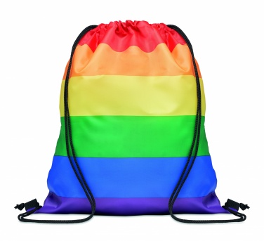 Logotrade promotional product image of: Rainbow RPET drawstring bag
