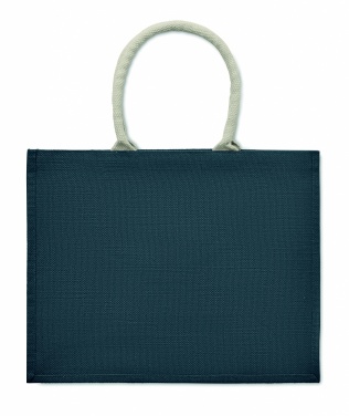Logo trade corporate gifts image of: Jute bag with cotton handle