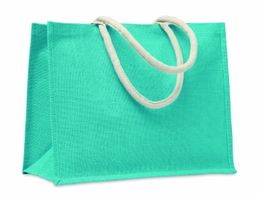 Logo trade promotional gift photo of: Jute bag with cotton handle