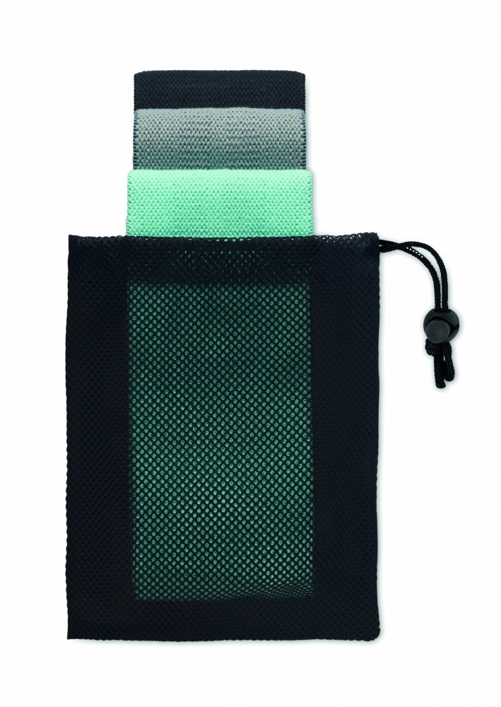 Logotrade corporate gift image of: Set of 3 fitness bands in pouch