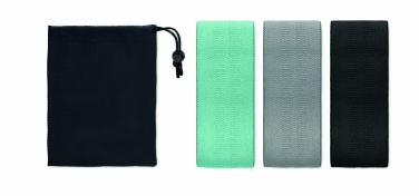 Logotrade promotional giveaway image of: Set of 3 fitness bands in pouch