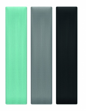Logo trade promotional giveaways picture of: Set of 3 fitness bands in pouch