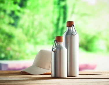 Logo trade promotional products image of: Aluminium bottle 400 ml