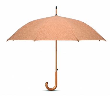 Logo trade advertising products image of: 25 inch cork umbrella