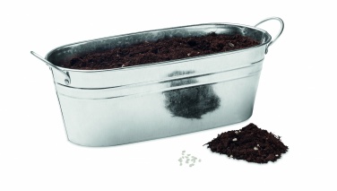 Logotrade promotional giveaway picture of: Zinc tub with 3 herbs seeds