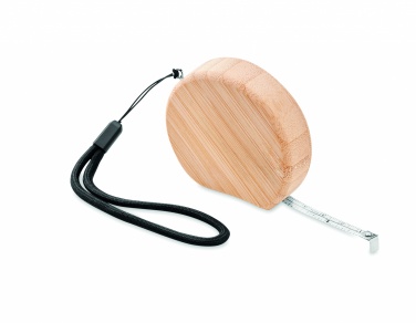 Logotrade promotional merchandise picture of: Measuring tape in bamboo 2m