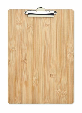 Logo trade promotional giveaways picture of: A4 bamboo clipboard