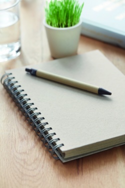 Logotrade promotional gift image of: A5 grass notebook 80 lined