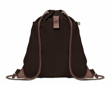 Logo trade business gift photo of: Recycled cotton drawstring bag