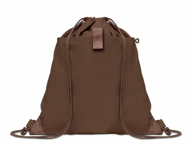 Logo trade promotional merchandise picture of: Recycled cotton drawstring bag