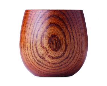 Logo trade business gifts image of: Oak wooden mug 250 ml