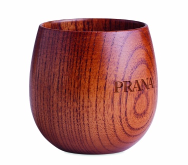 Logo trade promotional giveaway photo of: Oak wooden mug 250 ml