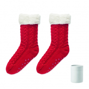 Logo trade promotional giveaways picture of: Pair of slipper sock L