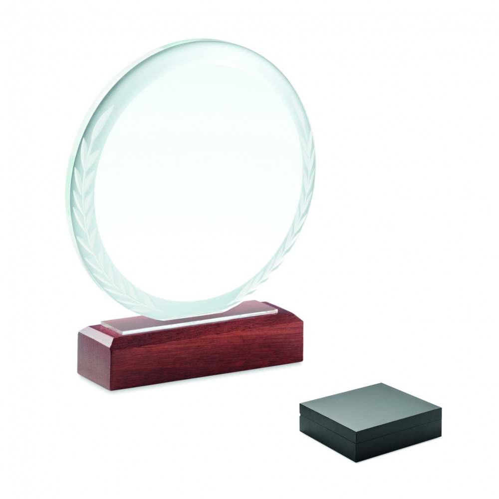 Logo trade corporate gifts picture of: Round award plaque