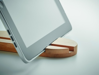 Logo trade advertising products image of: Bamboo tablet/smartphone stand