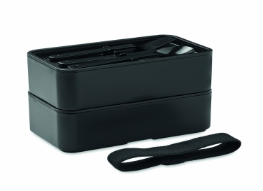 Logo trade promotional giveaways picture of: Lunch box in PP and bamboo lid